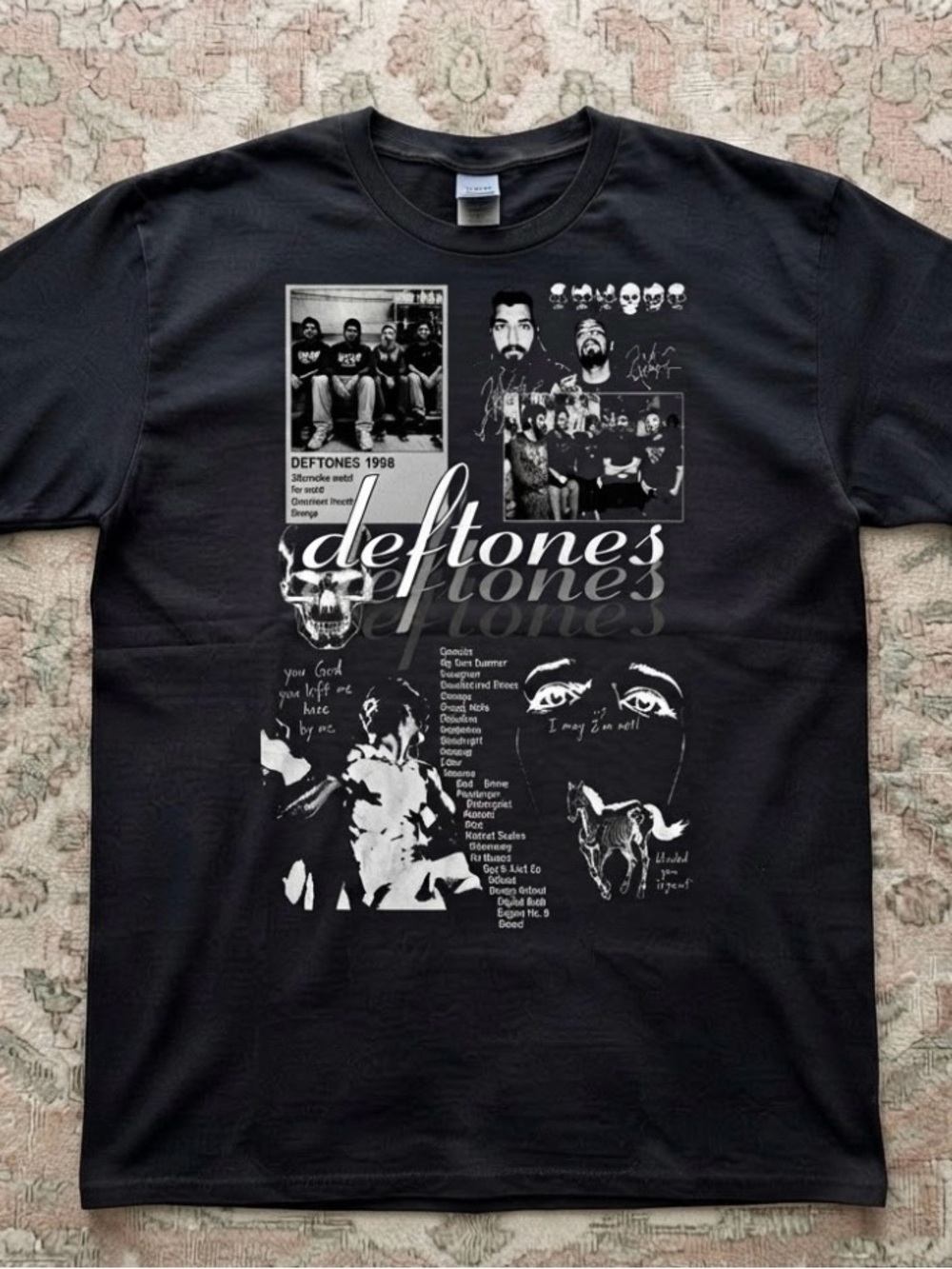 Deftones Band Collage  Alternative  Rock Music T-Shirt